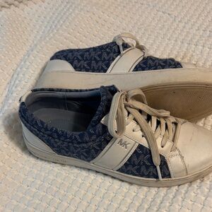 Michael Kors Blue and White Women's Sneakers